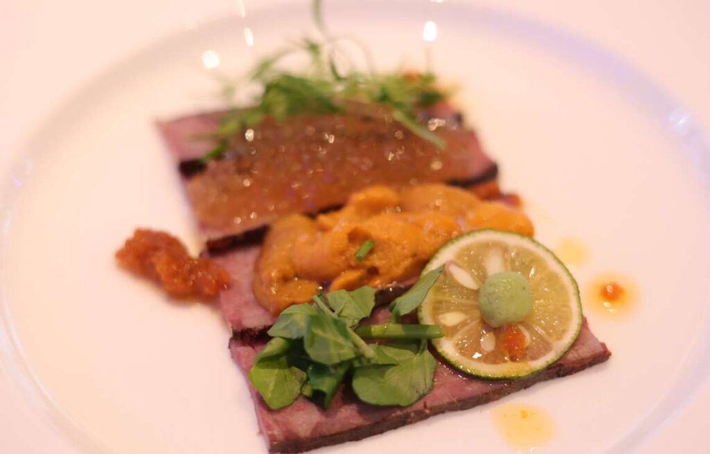 越前福牛＆三ツ星若狭牛スペシャルコース in Aujus