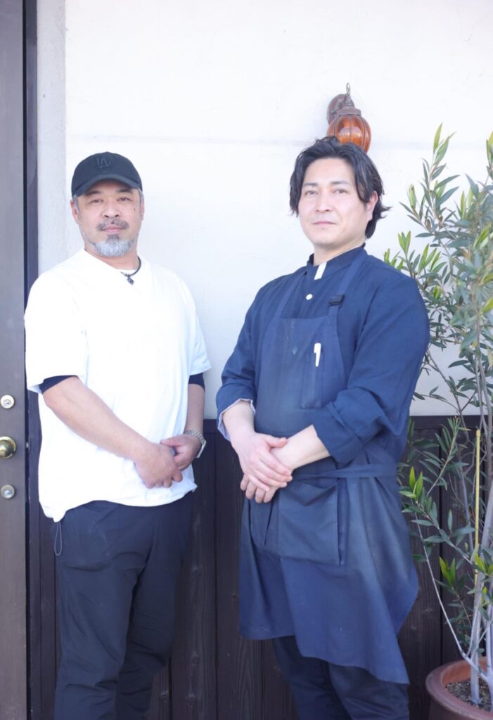 越前福牛 生産者 齊藤とBRASSERIE L’ajitto 藤井 隆明 シェフ